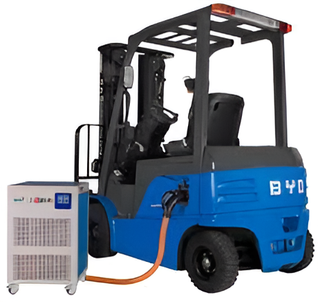 BYD 5 Ton Heavy Duty Lithium Forklift ECB50D Truck with Fast Charger